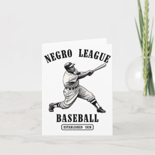 Vintage Negro League Honkbal Black History Month Kaart