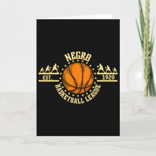 Vintage Negro League-schetsontwerp Black History M Kaart