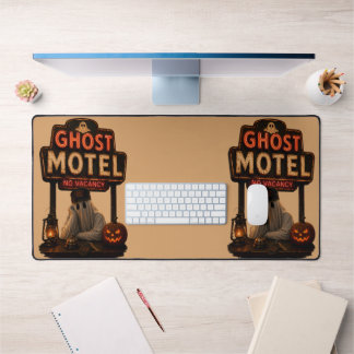 Vintage Neon Geesten Motel Halloween Griezelen Bureaumat
