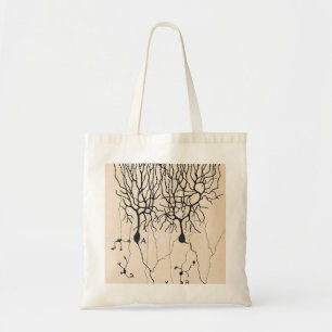 Vintage Neuron Tekening door Santiago Ramón y Caj Tote Bag