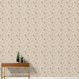 Vintage Neutrale Bloemige Delicate Cottagecore Behang
