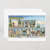 Vintage New Hampshire Briefkaart (Voorkant / Achterkant)