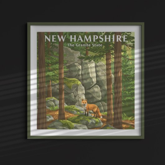 Vintage New Hampshire Poster