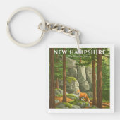 Vintage New Hampshire Sleutelhanger (Voorkant)