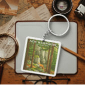 Vintage New Hampshire Sleutelhanger