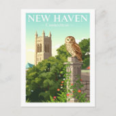 Vintage New Haven Connecticut Briefkaart (Voorkant)