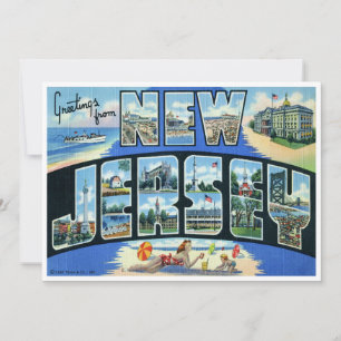 Vintage New Jersey Kaart