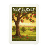 Vintage New Jersey Magneet (Verticaal)