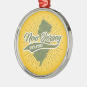 Vintage New Jersey Metalen Ornament (Links)