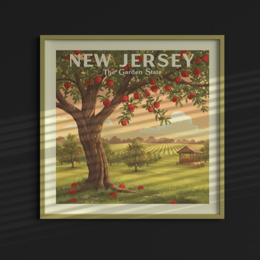 Vintage New Jersey Poster
