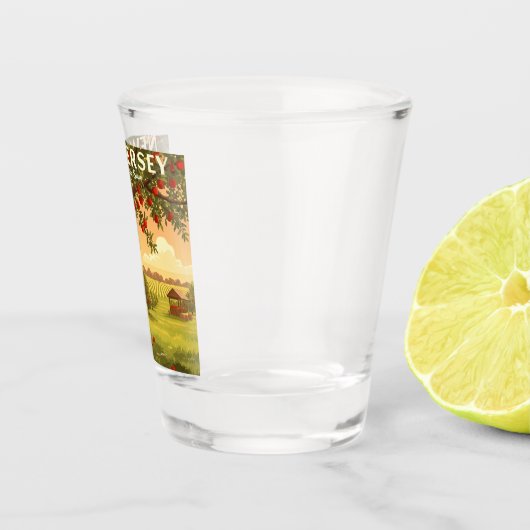 Vintage New Jersey Shot Glas (Rechts)