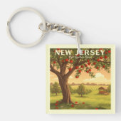 Vintage New Jersey Sleutelhanger (Voorkant)