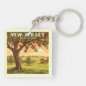 Vintage New Jersey Sleutelhanger (Achterkant)