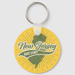 Vintage New Jersey Sleutelhanger