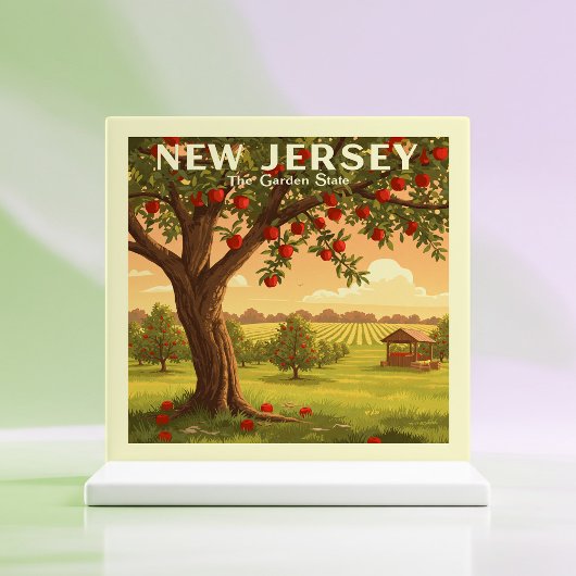 Vintage New Jersey Tegeltje