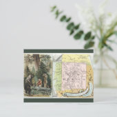 Vintage New Mexico Map Briefkaart (Staand voorkant)