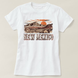 Vintage New Mexico Woestijn Western T-Shirt