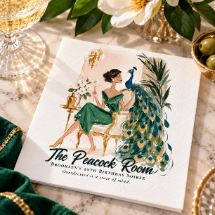 Vintage New Orleans Pauw Cocktailparty Servet