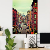 Vintage New York Chinatown Poster (Thuiskantoor)