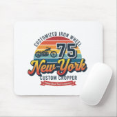 Vintage New York Chopper 75 Sunset Muismat (Met muis)