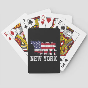 Vintage New York City NYC USA Vlag Amerika Cadeau Pokerkaarten