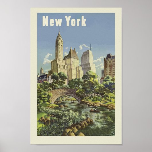 Vintage New York City Poster (Voorkant)