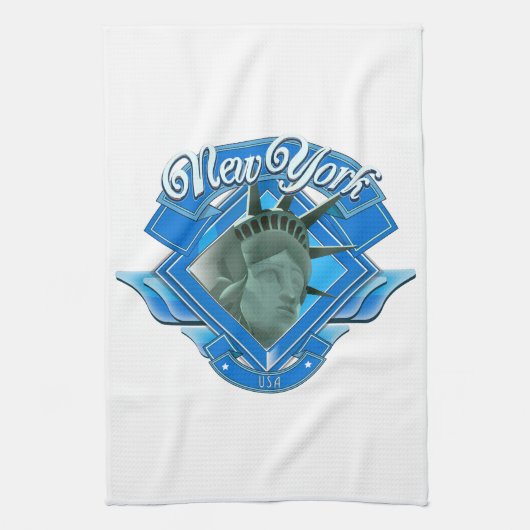 Vintage New York Liberty Logo Theedoek (Verticaal)