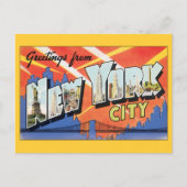 Vintage New York, New York, adreswijziging Aankondigingskaart (Voorkant)
