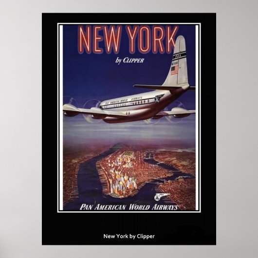 Vintage New York Poster Afdruk (Voorkant)
