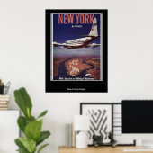 Vintage New York Poster Afdruk (Thuiskantoor)