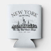 Vintage New York | Retro NYC Skyline Blikjeskoeler (Achterkant)