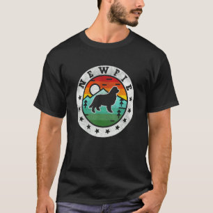 Vintage Newfoundlander Newfie Retro Hond Moeder Va T-shirt