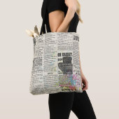 Vintage newspaper advertising tote bag (Dichtbij)
