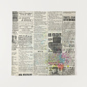 Vintage newspaper advertising wandkleed (Voorkant)