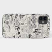 Vintage Newspaper Case-Mate iPhone Case (Achterkant (horizontaal))