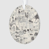 Vintage Newspaper Ornament (voorkant)