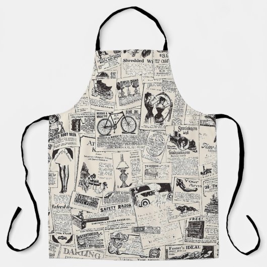 Vintage Newspaper   Schort (Voorkant)