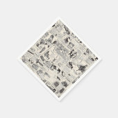 Vintage Newspaper   Servet (Hoek)