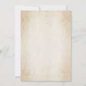 Vintage Newspaper Tree Christmas Party Kaart (Achterkant)