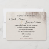 Vintage Niagara Herfsten huwelijksuitnodiging Save The Date (Achterkant)