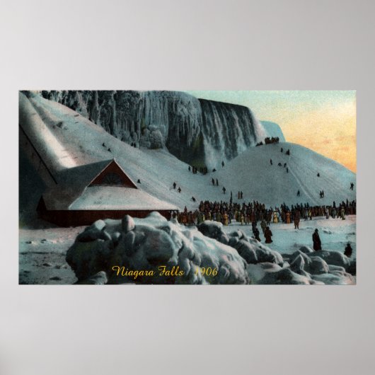Vintage Niagara Herfsten Ice Poster (Voorkant)