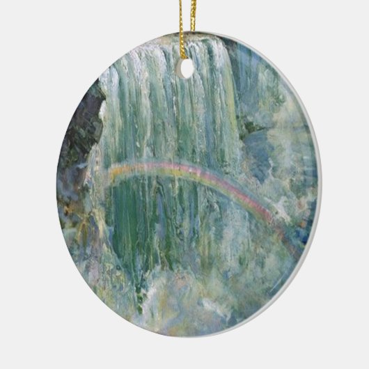 Vintage Niagara Herfsten Keramisch Ornament (Links)