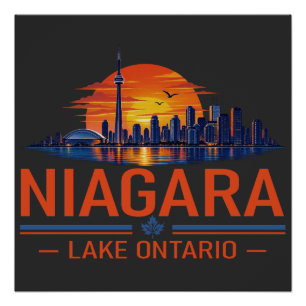 Vintage Niagara Lake Ontario Reis Kunst Perfect Poster