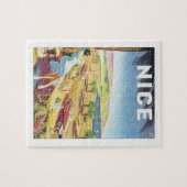 Vintage Nice Briefkaart Legpuzzel (Horizontaal)