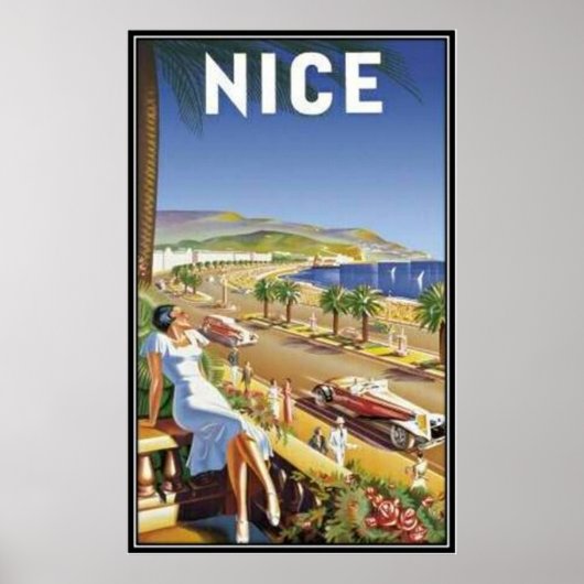 Vintage Nice, France - Poster (Voorkant)