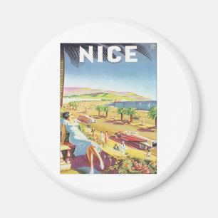 Vintage Nice Frankrijk Magneet