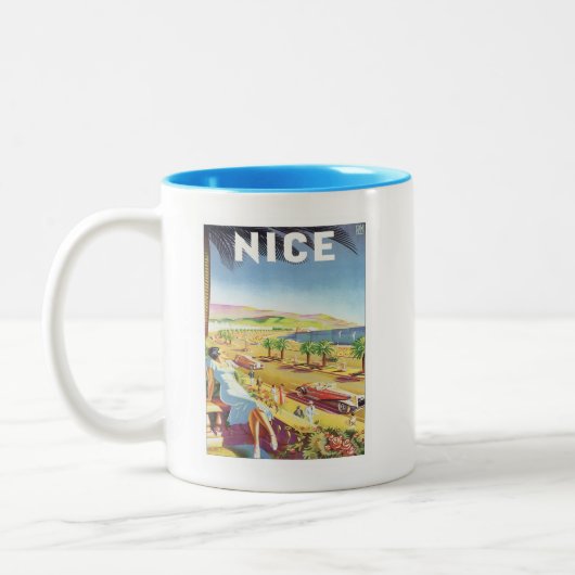 Vintage Nice Mok koffie (Links)