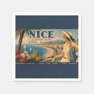 Vintage Nice Reine Cote D'Azur Servet