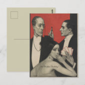 Vintage niet nog een verjaardagskunstvolk briefkaart (Voorkant / Achterkant)