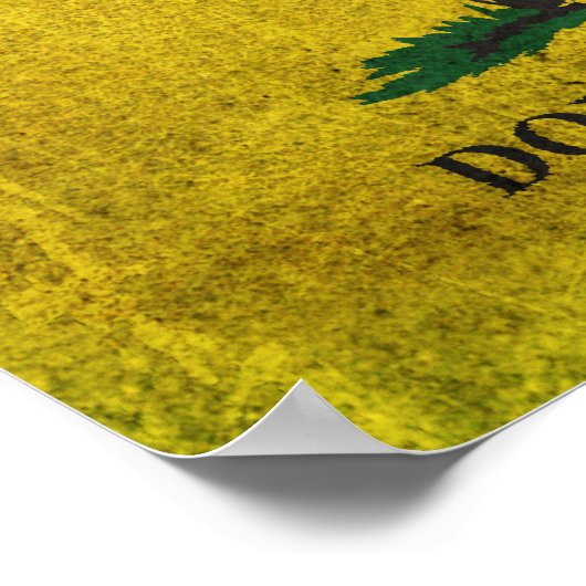 Vintage niet op me laken poster (Hoek)